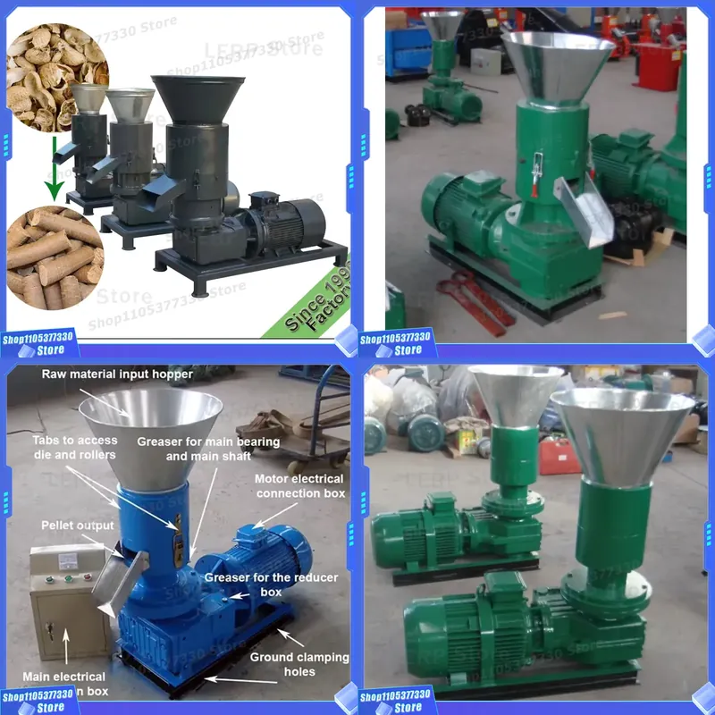 Wood Pellet Making Machine - Máquina Industrial de Briquetagem de Cavacos